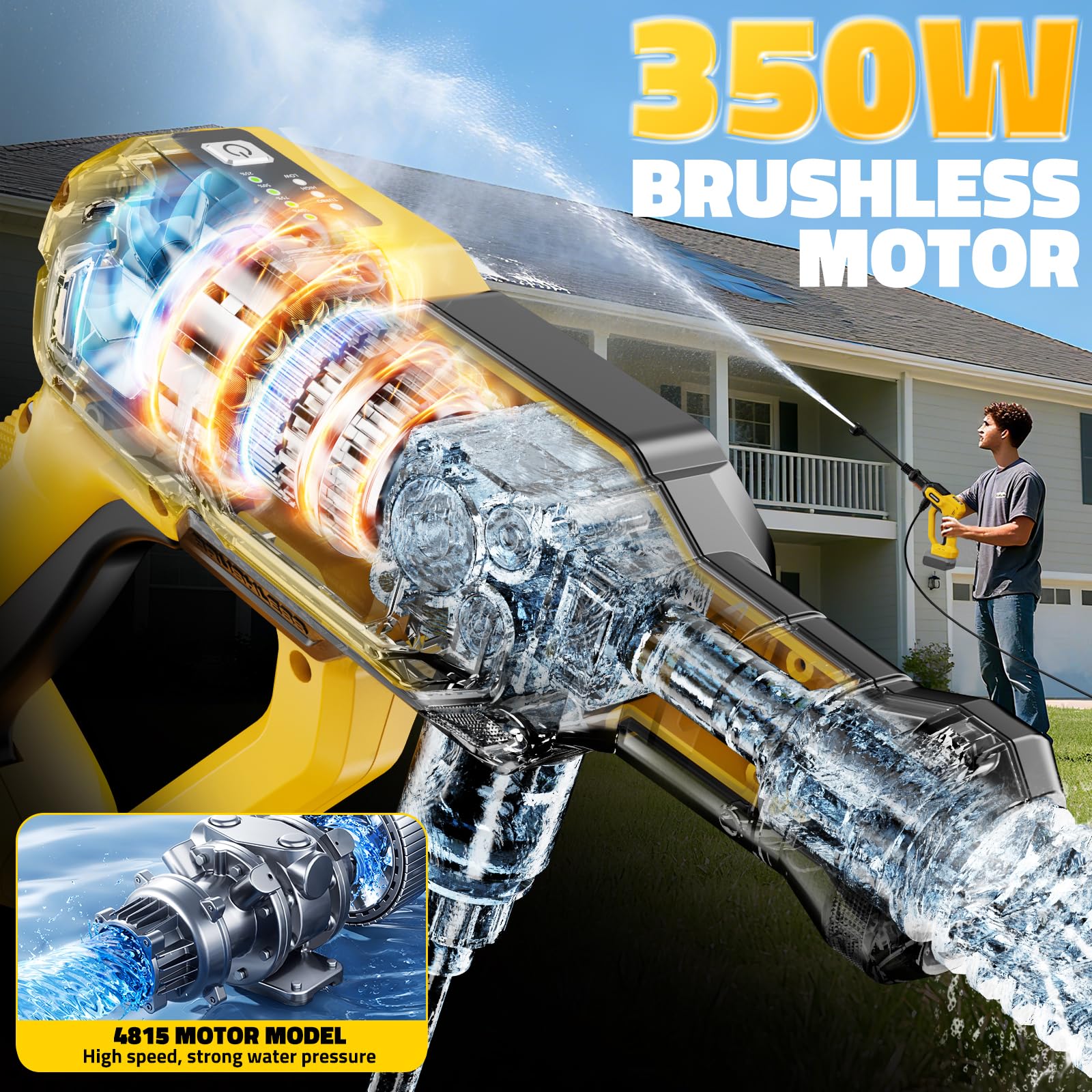 ZixDeNex close-up on motor label highlighting efficient brushless performance