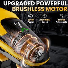 ZixDeNex close-up of brushless motor highlighting efficient power and longer life