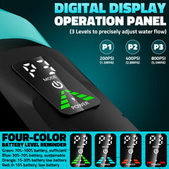 ZixDeNex foam pot applying suds to a car for deeper clinging clean
