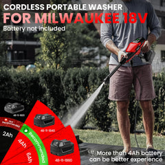 ZixDeNex cordless cleaner in use on a car providing quick grime removal