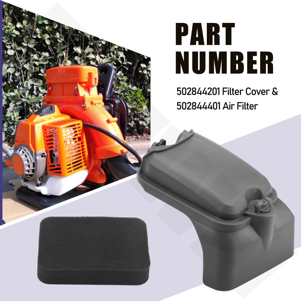 ZIZIWEI installed in a Husqvarna blower demonstrating correct fit and restored airflow