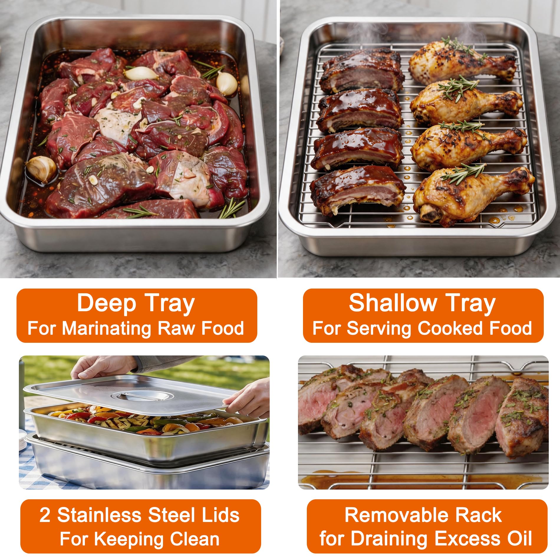 ZKEEWUP stainless lids stacked to show snug fit and spill protection