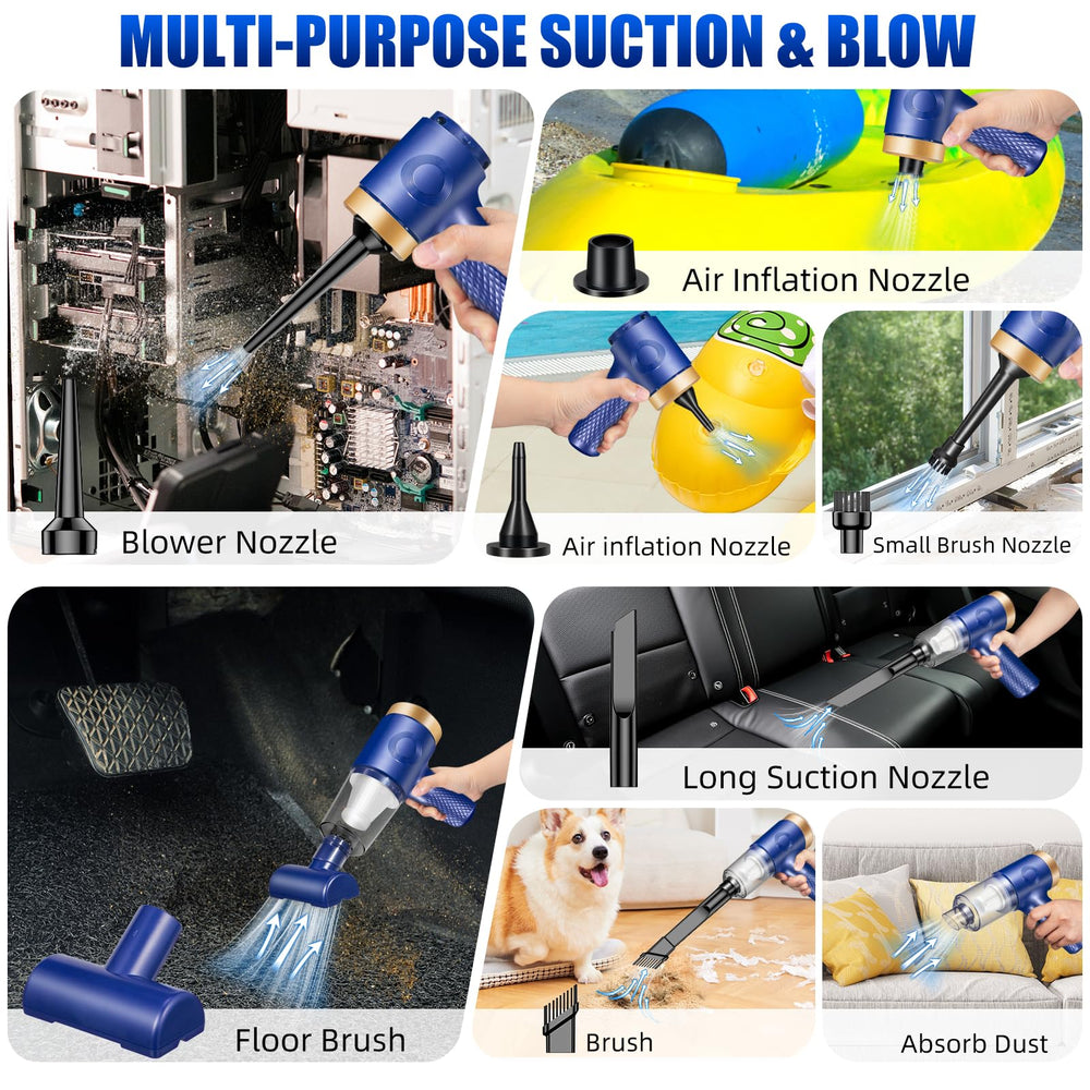 ZLieatmp seven attachments laid out for versatile cleaning tasks