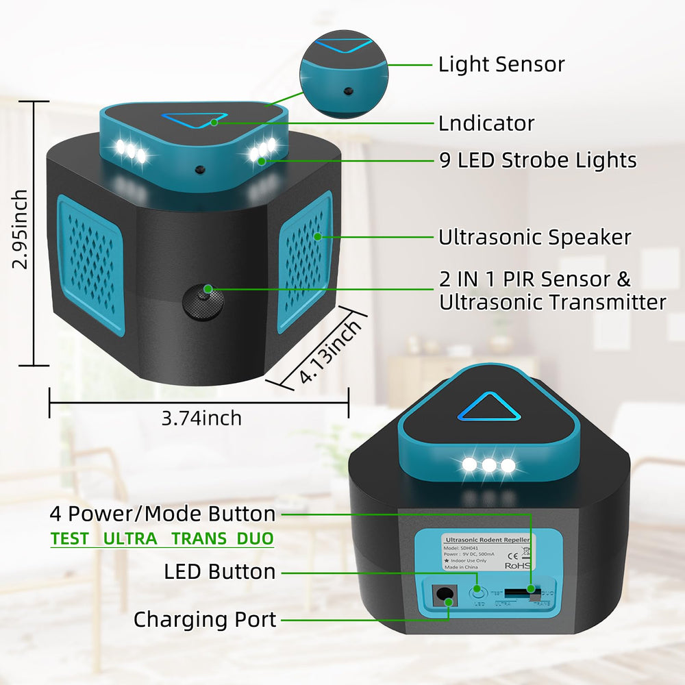 ZLieatmp duo mode with both lights lit for stronger pest disruption