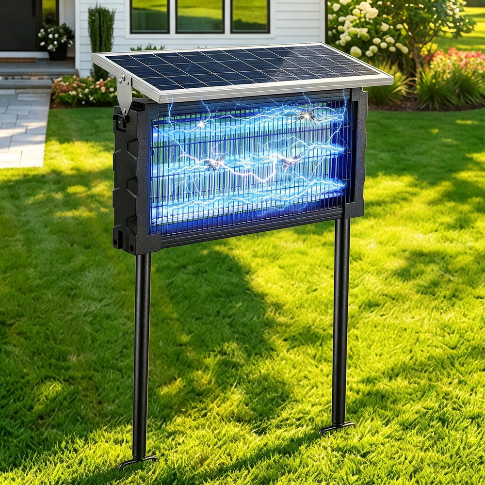 ZLieatmp front view with solar panel showing all-round insect protection