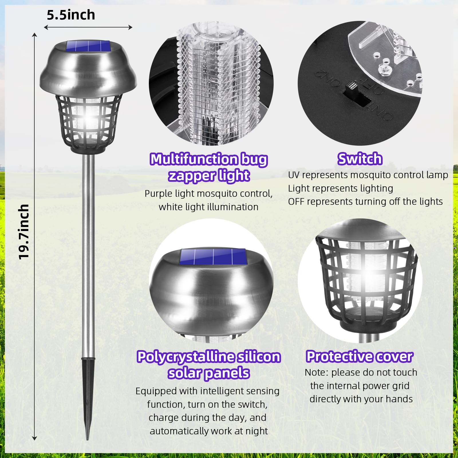 ZLieatmp four units arranged around yard perimeter, creates targeted outdoor defense