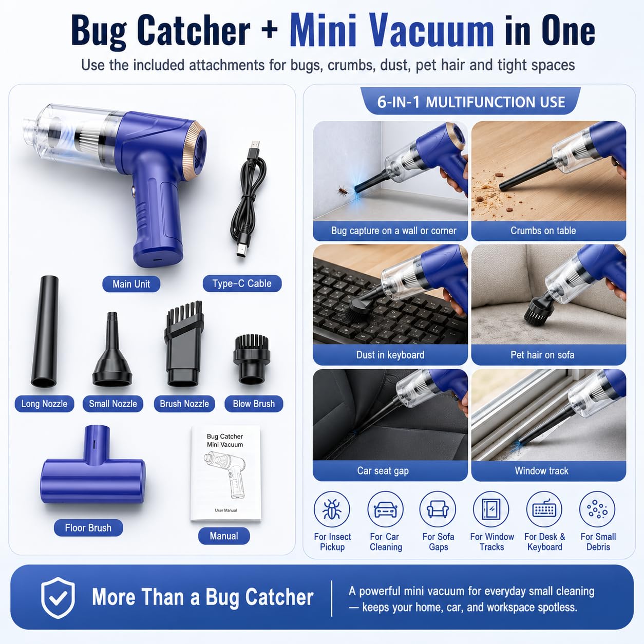 ZLieatmp cleaning crumbs from keyboard and car seat gaps for quick spot cleanup
