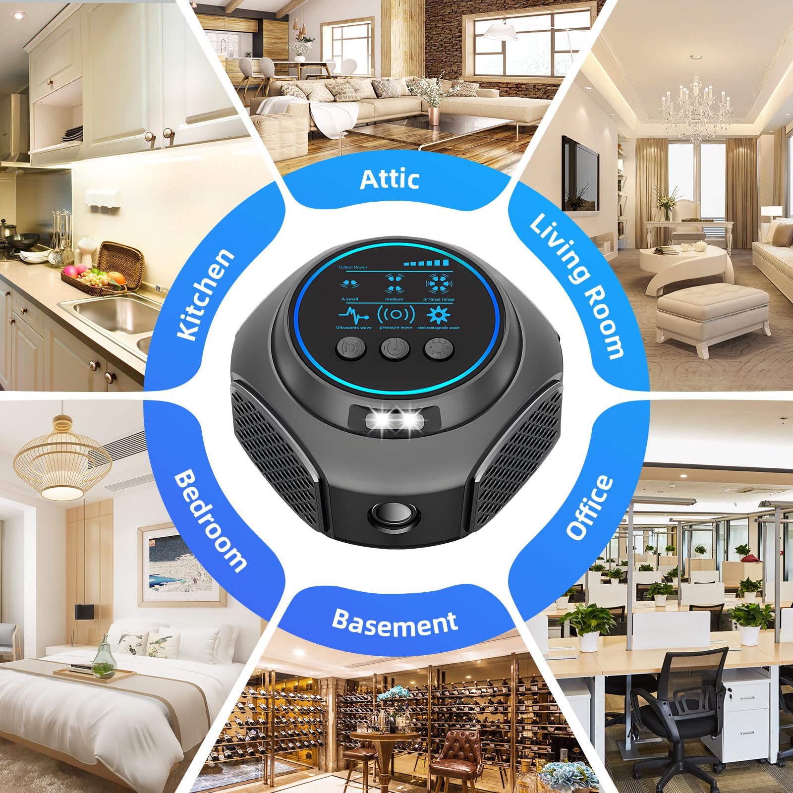 ZLieatmp on kitchen shelf in real home scene offering discreet continuous pest prevention