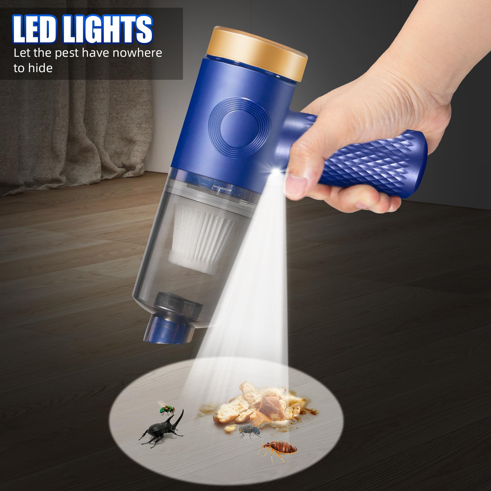 ZLieatmp transparent dust chamber visible for easy emptying and inspection
