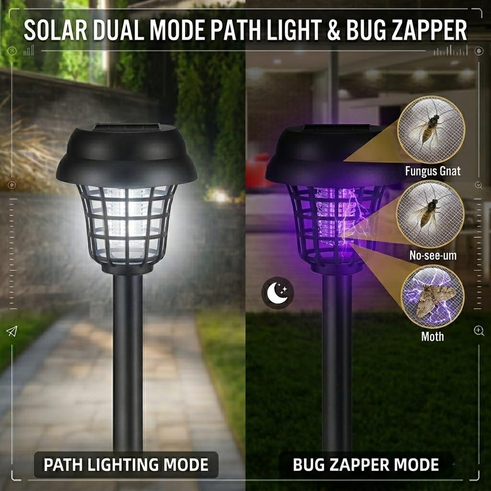 ZLieatmp white light mode illuminating a garden path safely