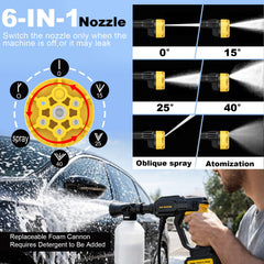 ZLOKLA foam cannon attached to bottle for richer suds and faster cleaning