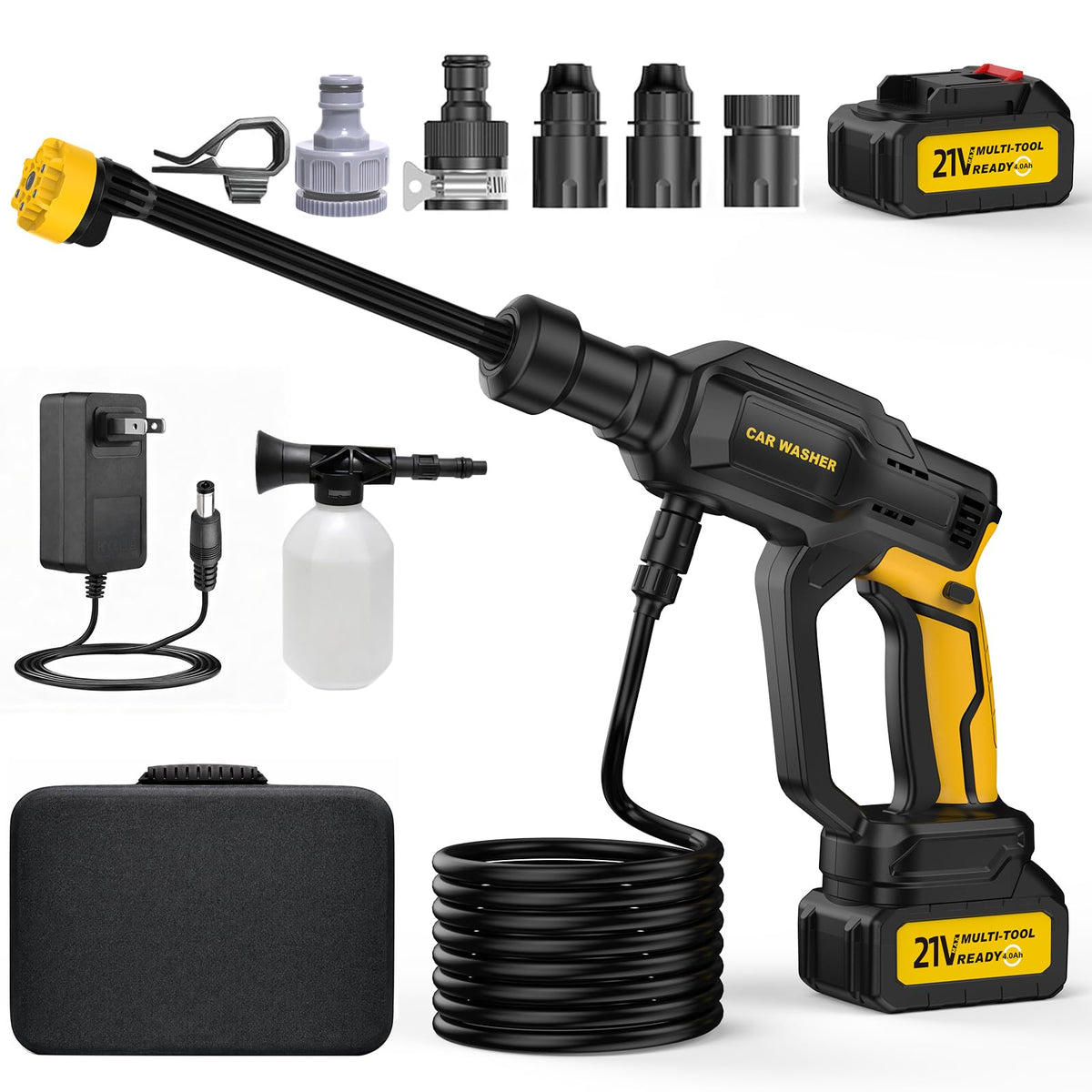 ZLOKLA front view showing compact unit and ergonomic handle for easy carrying