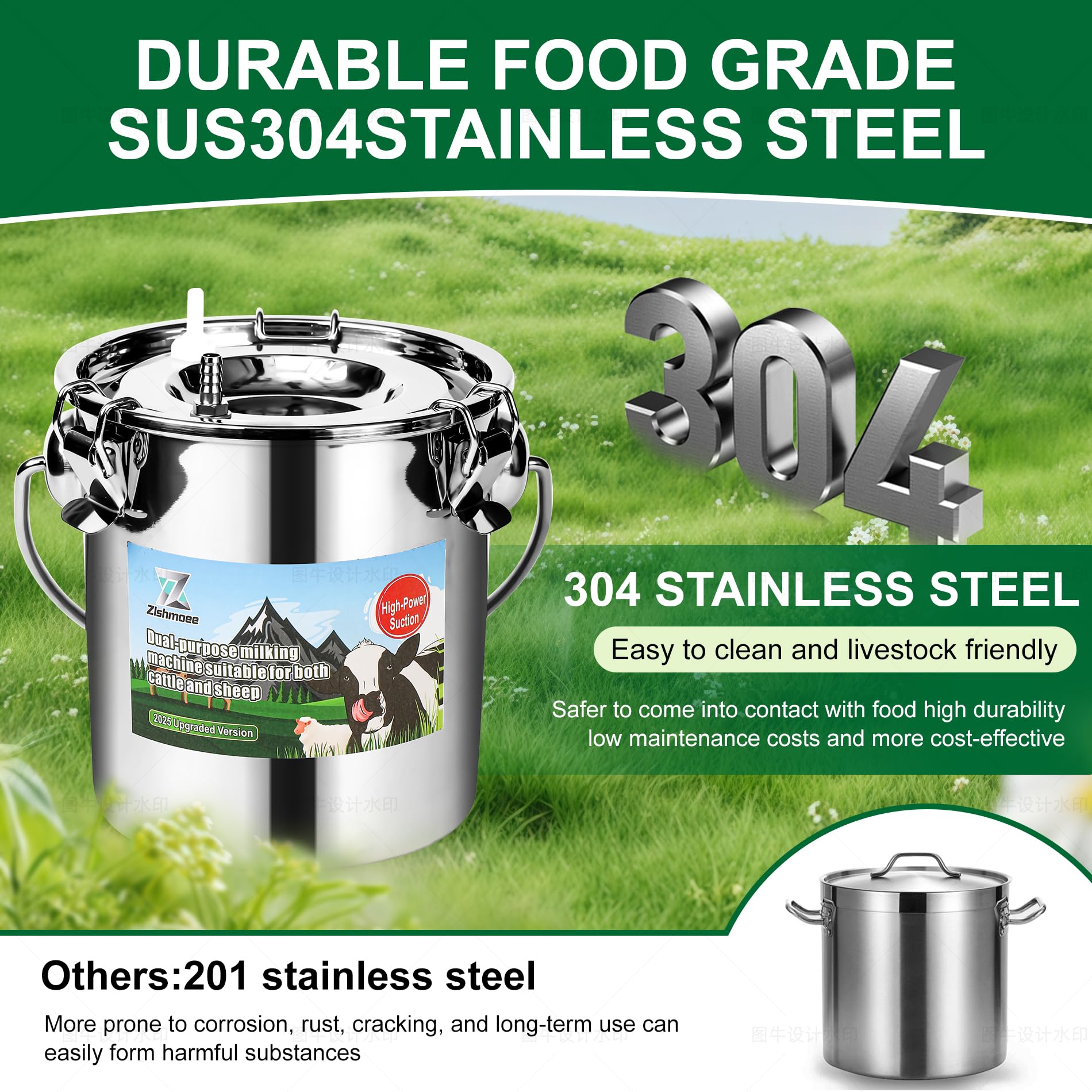 Zlshmoee teat cups and silicone liners improving teat protection benefit