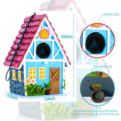 ZLSZTMI entrance hole detail sized for small songbirds and easy access