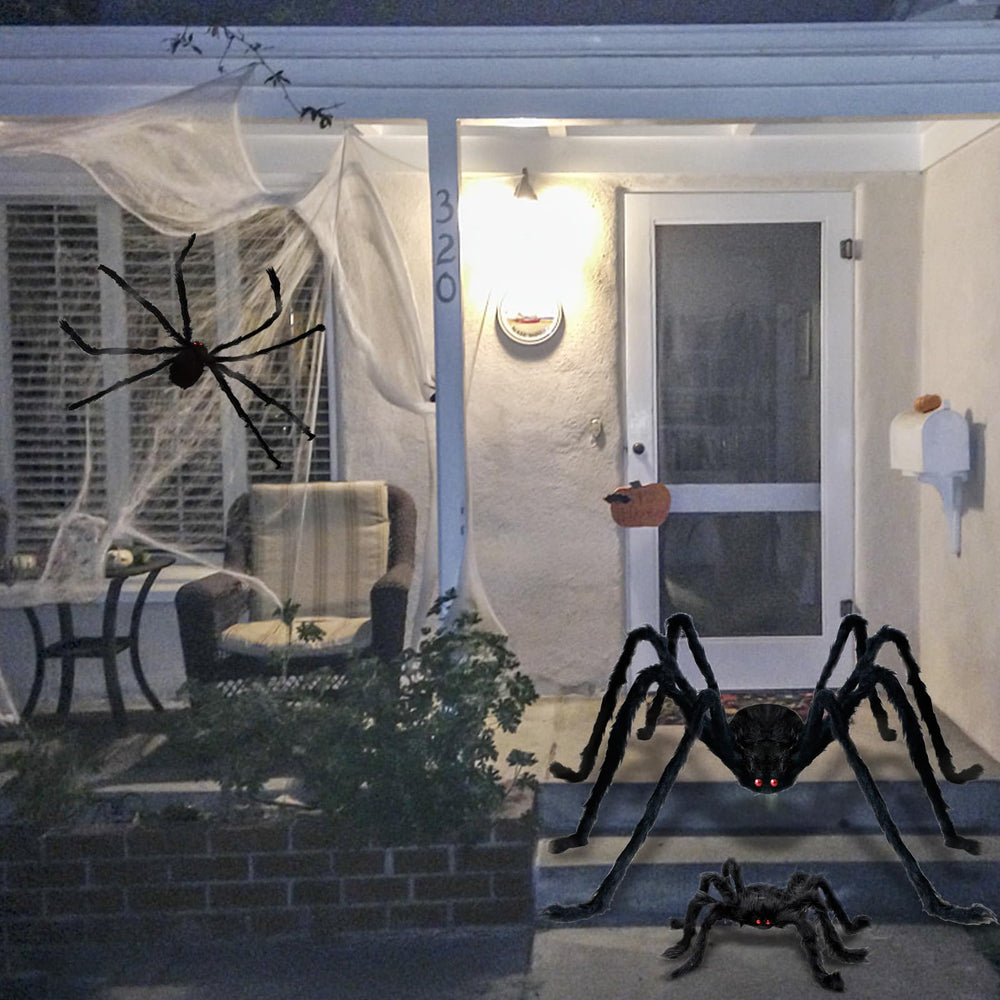 ZMCINER folded spiders packed flat for compact off-season storage