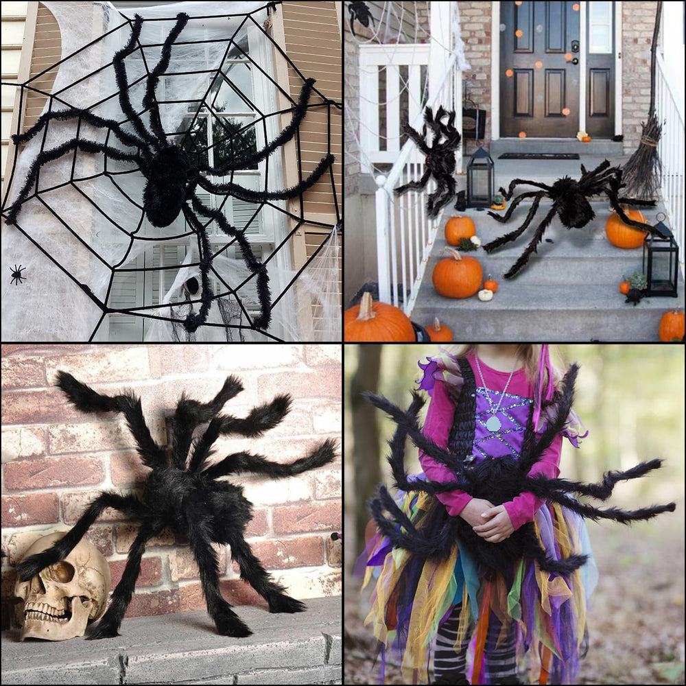 ZMCINER porch display at night delivering dramatic Halloween impact