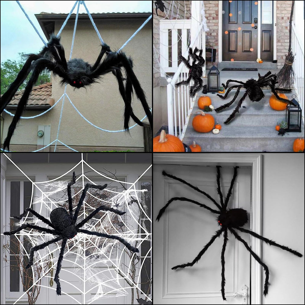 ZMCINER spider posed on fence demonstrating flexible legs and secure mounting