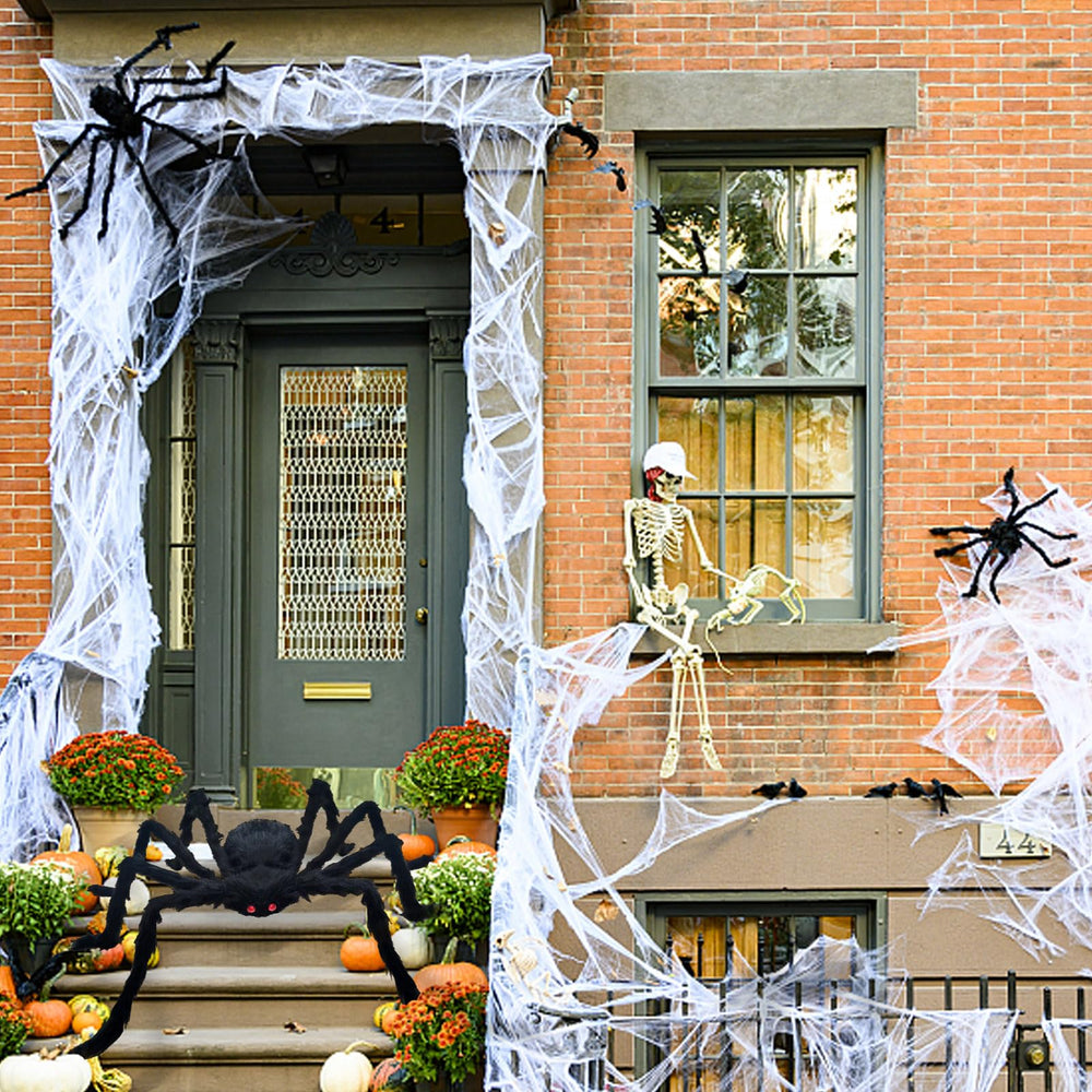 ZMCINER spider hanging from tree for large-scale outdoor scene