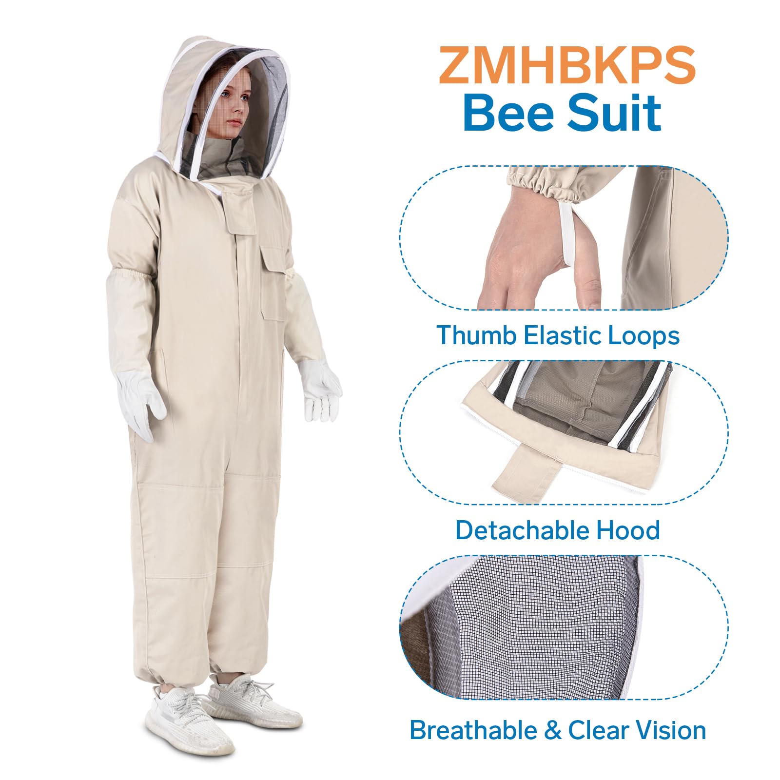 ZMHBKPS fencing veil close-up showing clear sightlines and airflow benefit