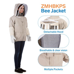 ZMHBKPS fencing veil close-up showing held-off-face mesh for clearer inspections