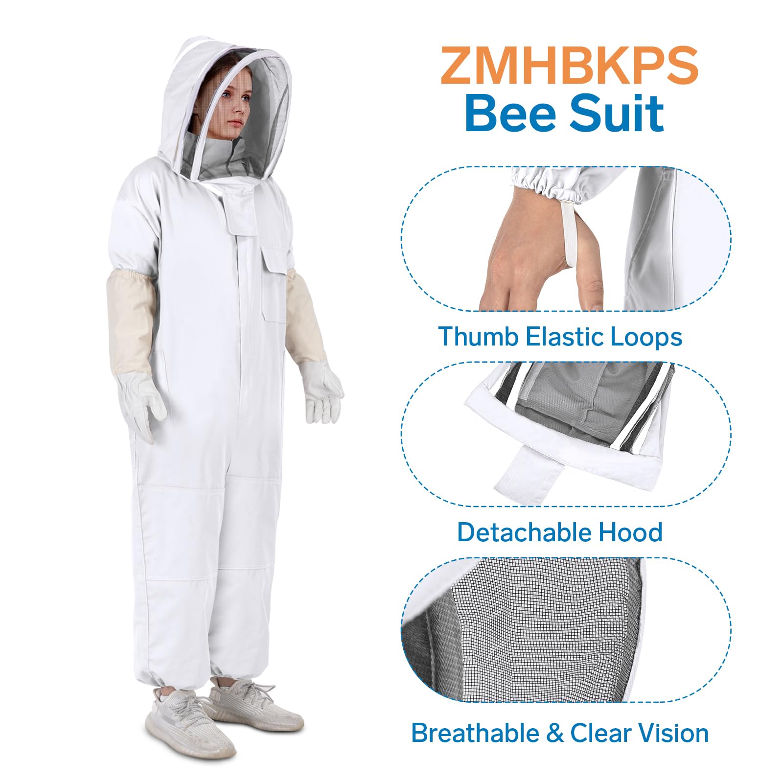 ZMHBKPS fencing veil close-up showing clear vision and improved airflow