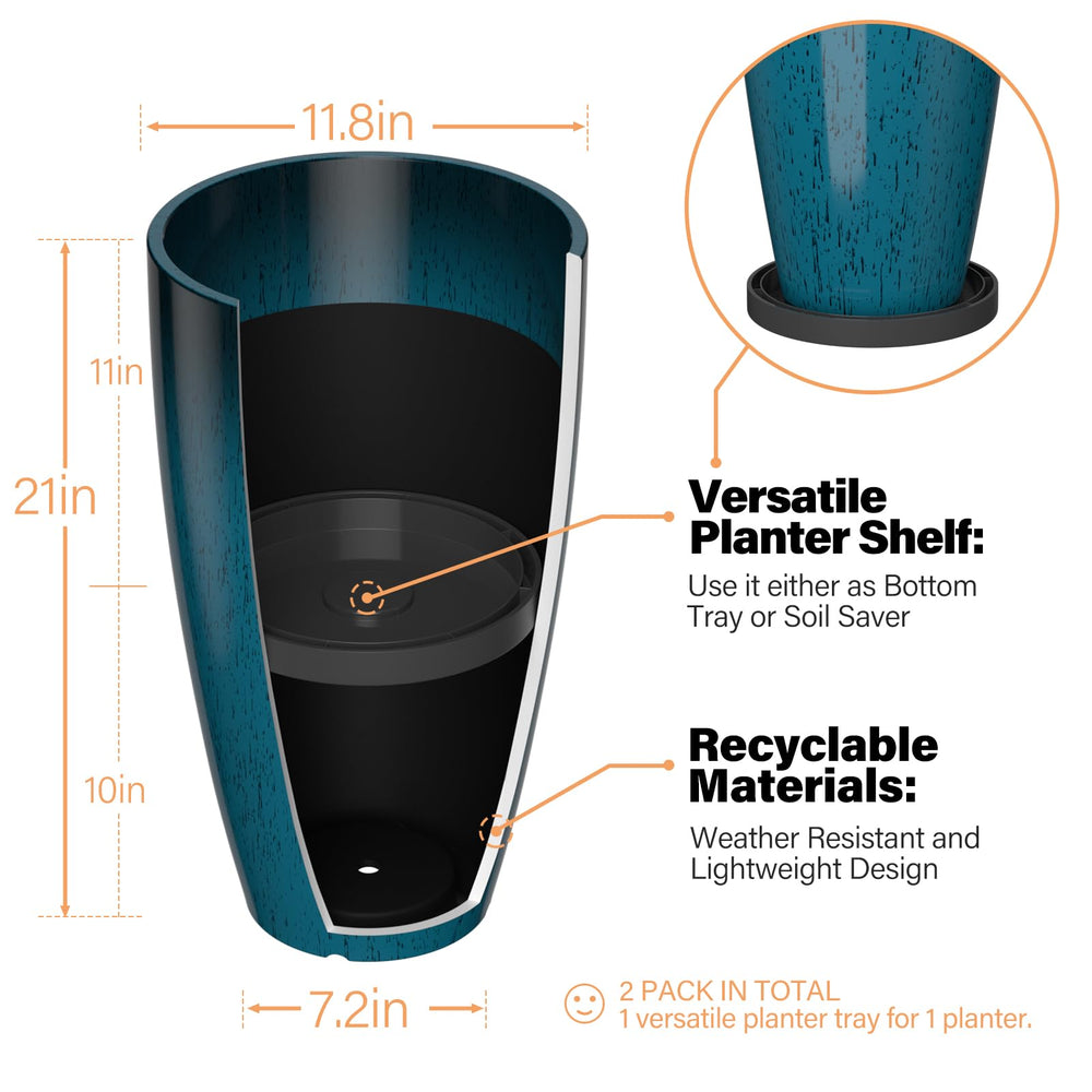 ZMTECH planter in use on porch illustrating elevated outdoor style