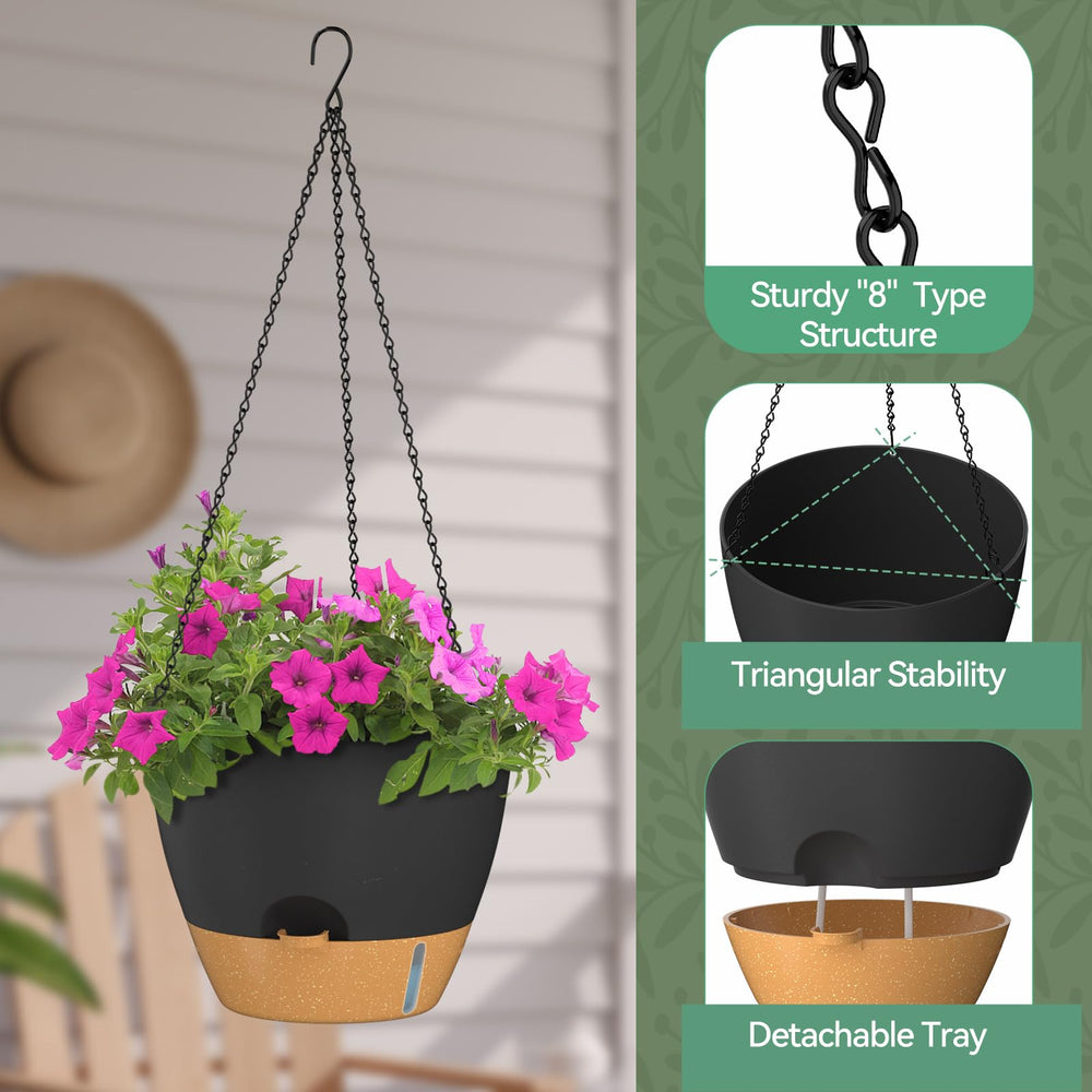ZMTECH planter hung on a balcony demonstrating space-saving styling