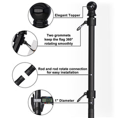 ZMTECH rotating ring detail demonstrating tangle-free 360° spin