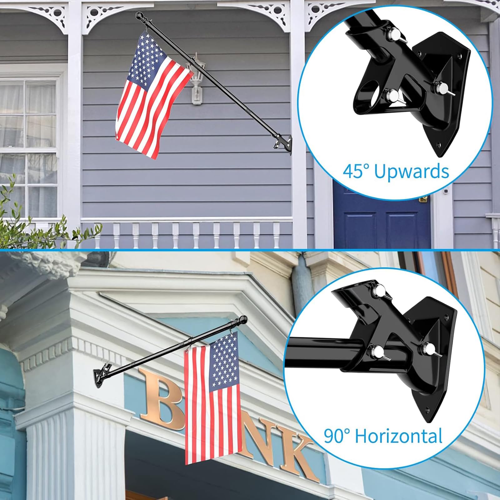 ZMTECH top ball and attachment detail highlighting easy flag mounting and stable performance