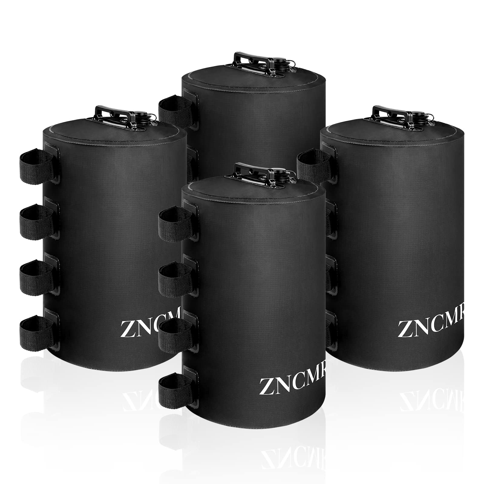 ZNCMRR front view of four filled leg weights showing strong hold