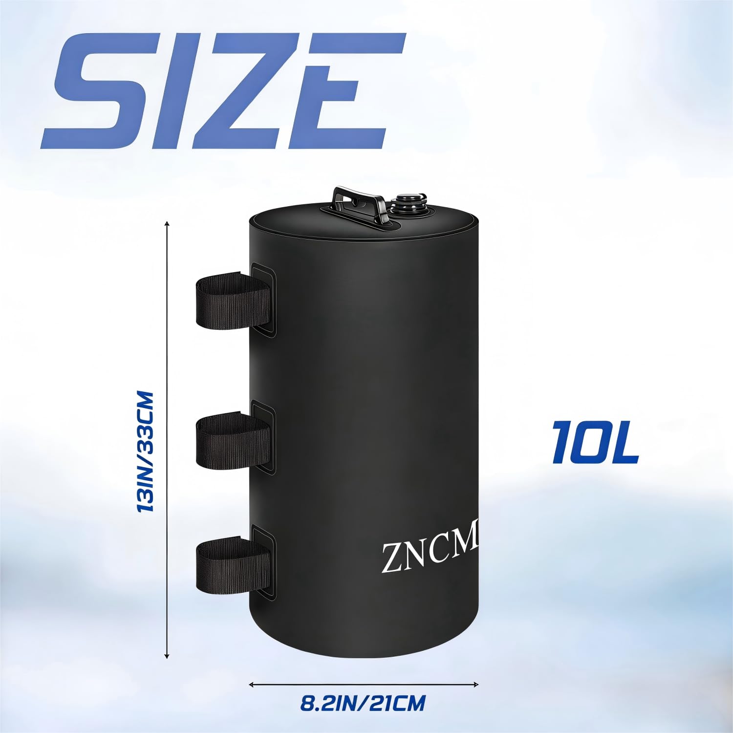 ZNCMRR beach canopy secured with weights demonstrating reliable wind protection