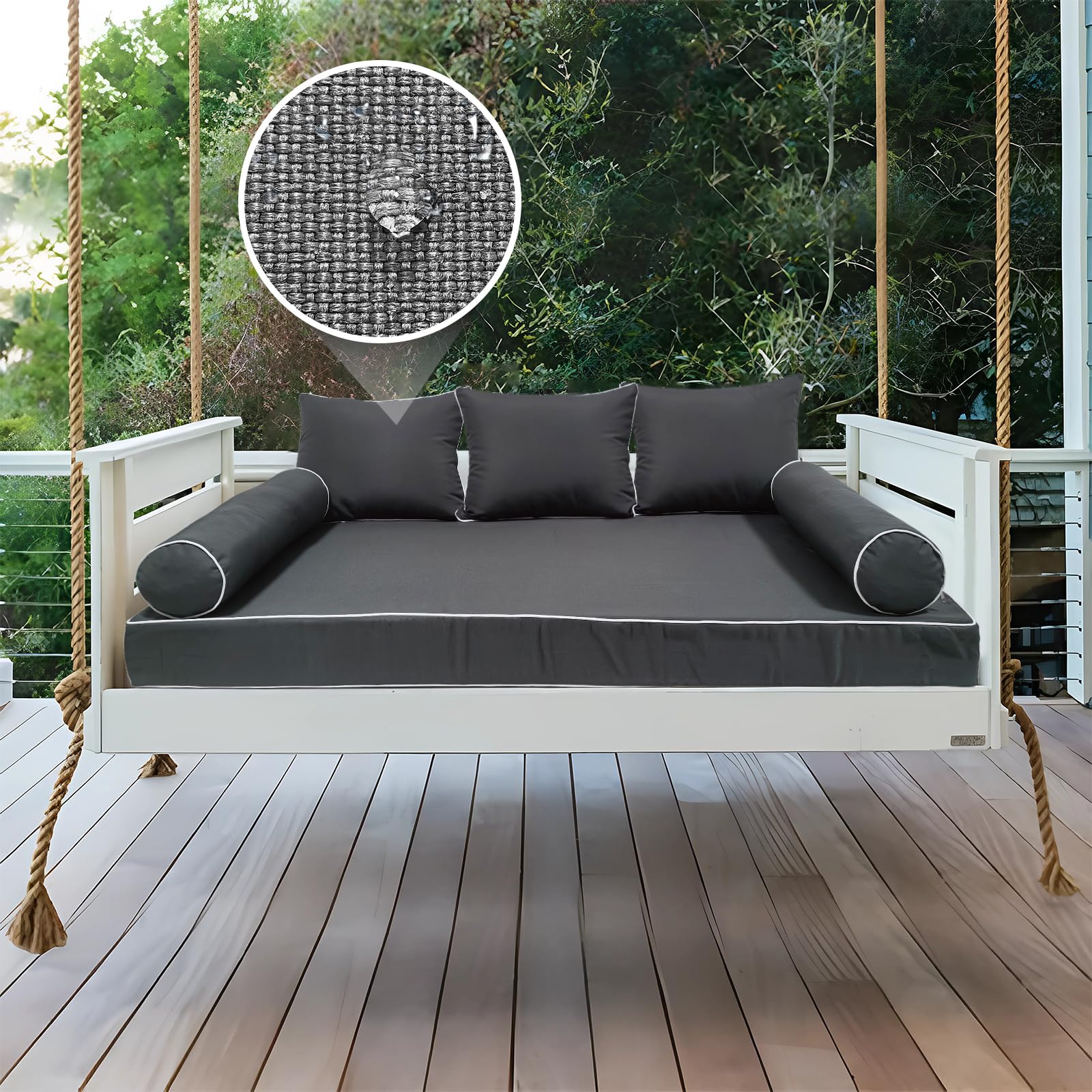ZOALXZNT pillow and back cushion covers arranged to show coordinated look and protection