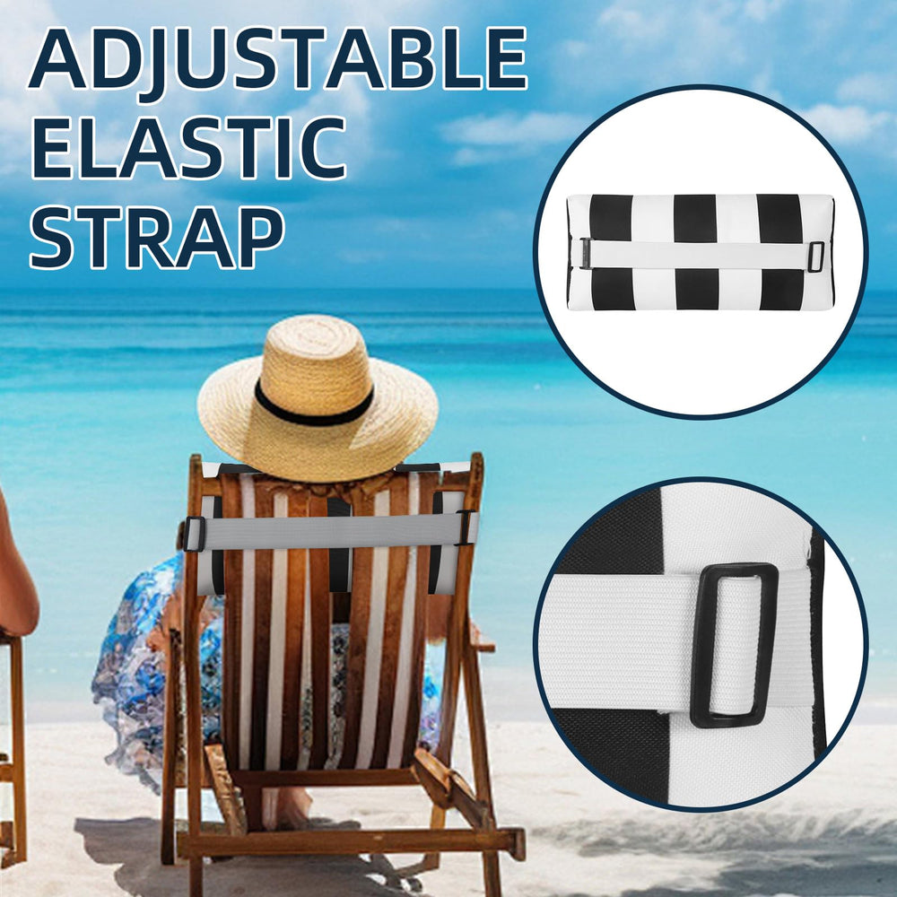 ZOBGOWE pillow placed on pool chair highlighting water-resistant finish and quick drying