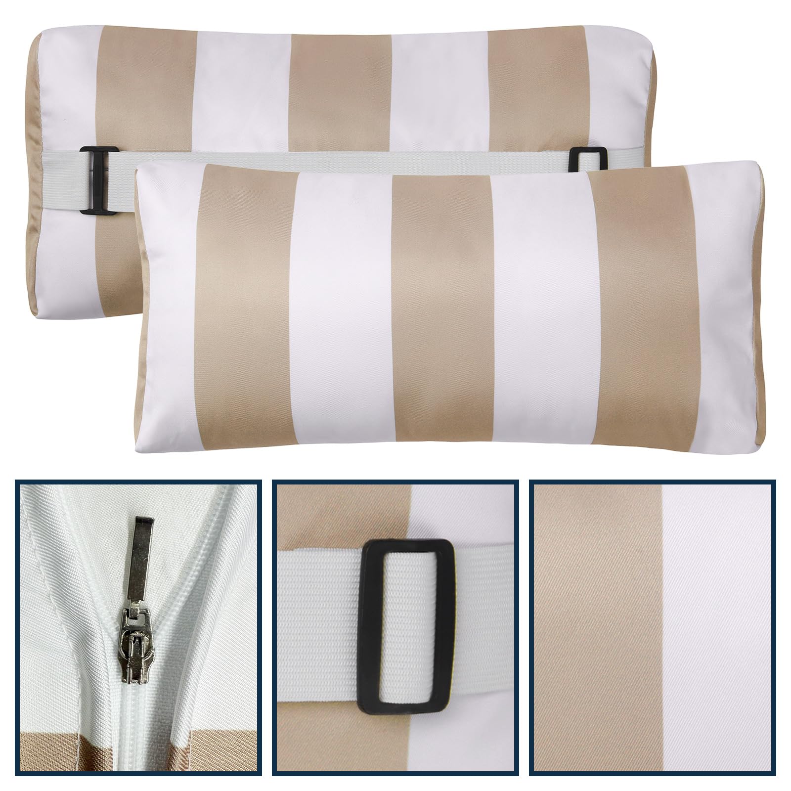 ZOBGOWE vacuum-packed two pillows illustrating compact shipping convenience