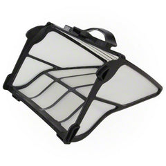 Zodiac Polaris canister front view showing easy-empty benefit