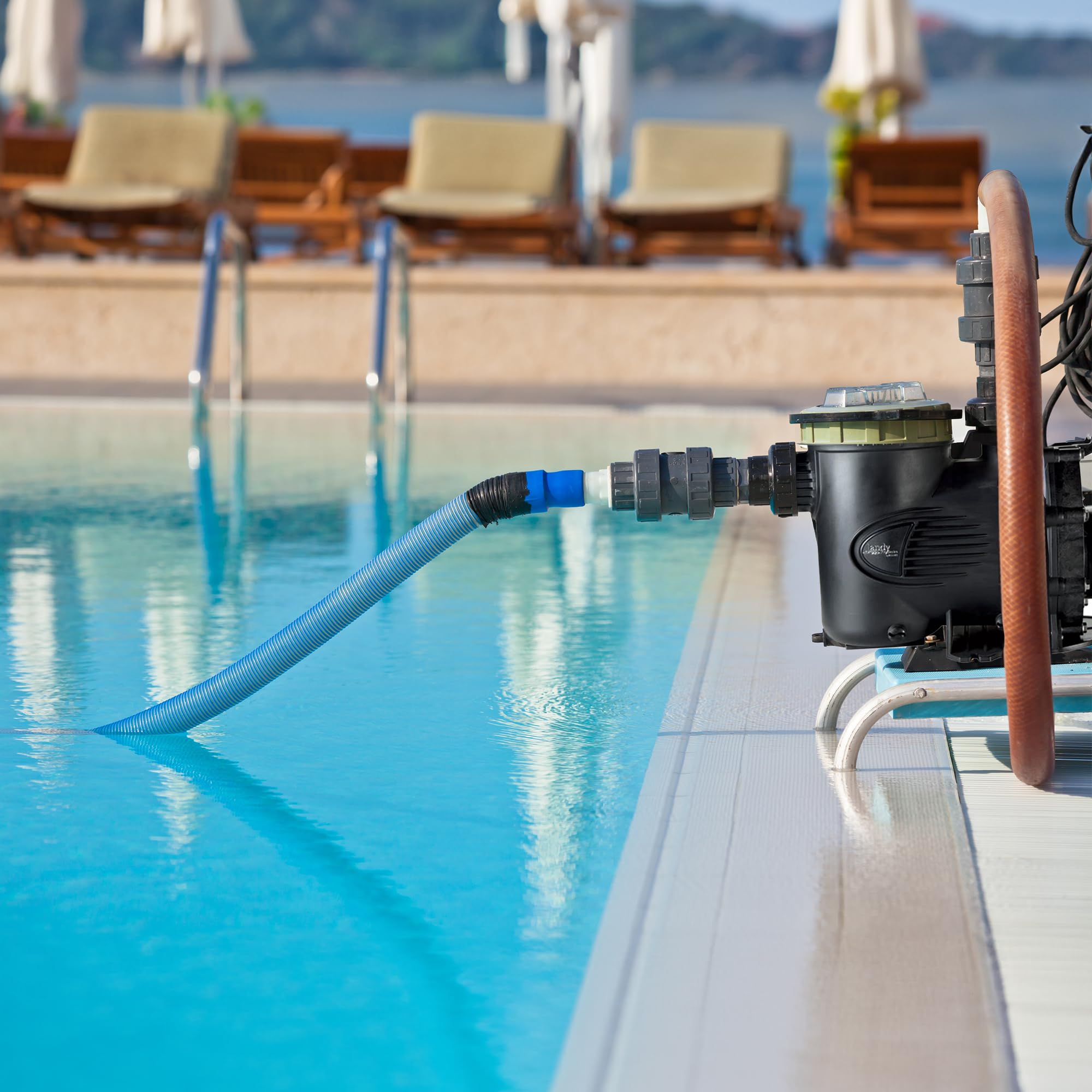 Zodiac pump body in pool equipment bay, illustrating professional replacement