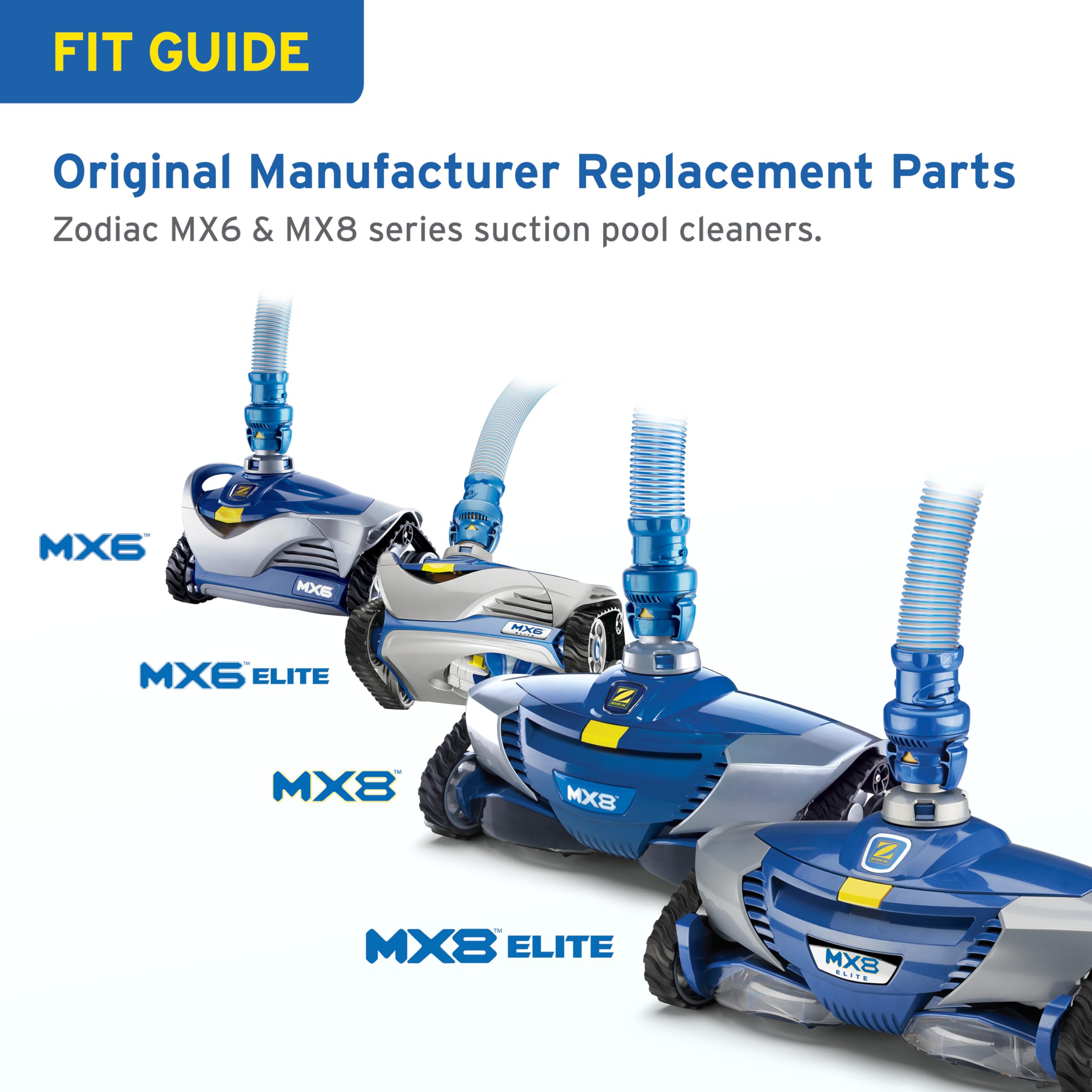 Zodiac R0524700 installed on MX8 cleaner demonstrating restored navigation performance