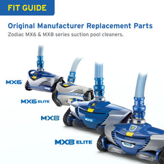 Zodiac R0524700 installed on MX8 cleaner demonstrating restored navigation performance