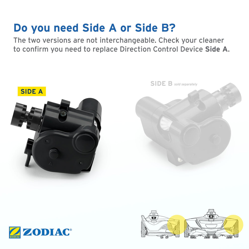 Zodiac R0524700 next to ruler for scale showing correct fit and easy replacement