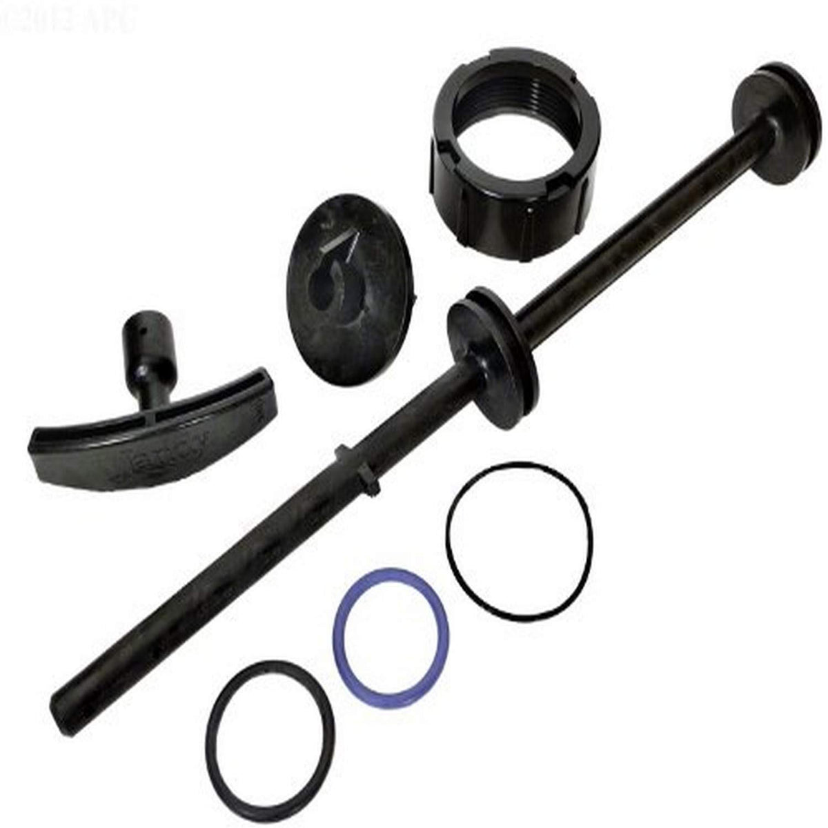 Zodiac shaft kit front view showing parts and clear fit guidance