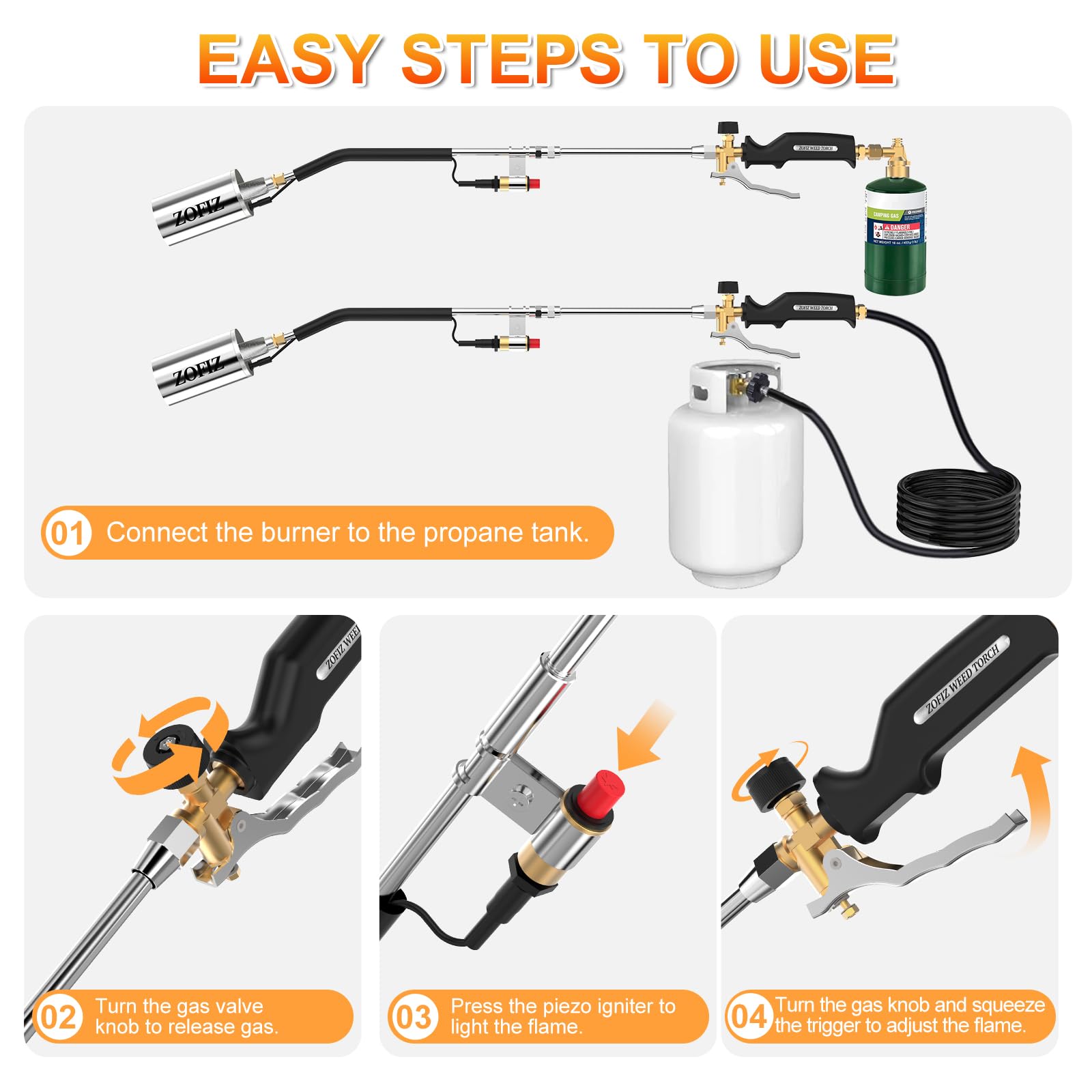 ZOFIZ igniter and turbo trigger detail for quick reliable one-handed control