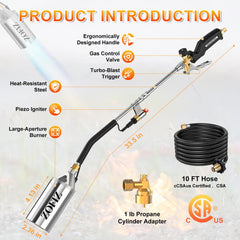 ZOFIZ close-up of wand nozzle showing even flame distribution benefit