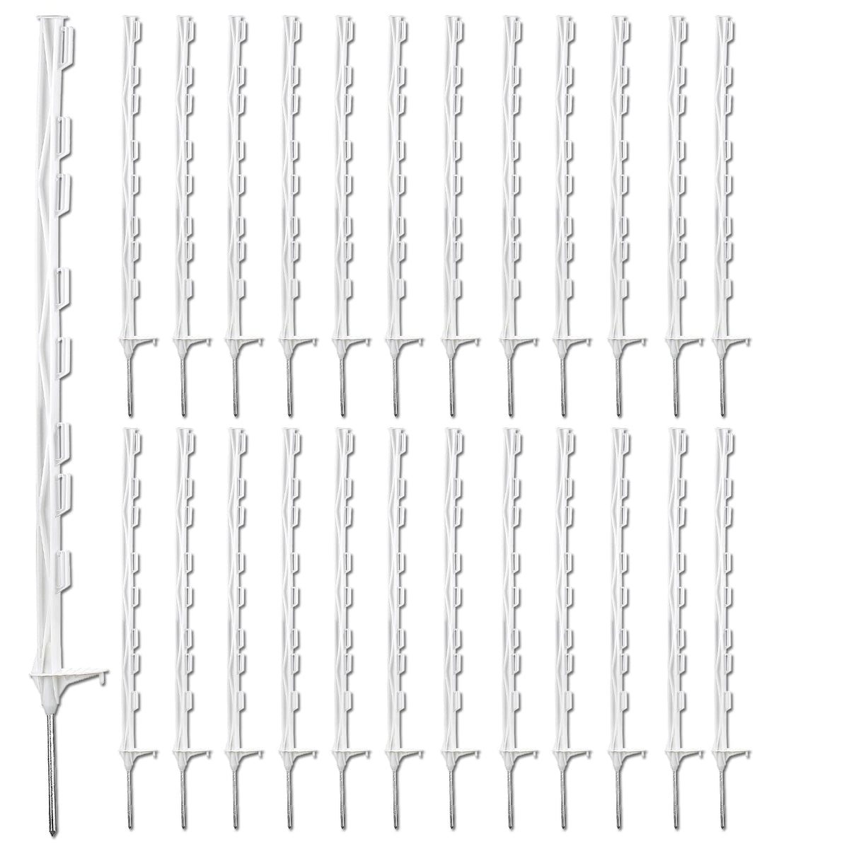 Zoiut front view of 25-pack posts showing compact packaging and value