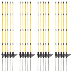 Zoiut front view of packed 20 posts showing portability and compact storage