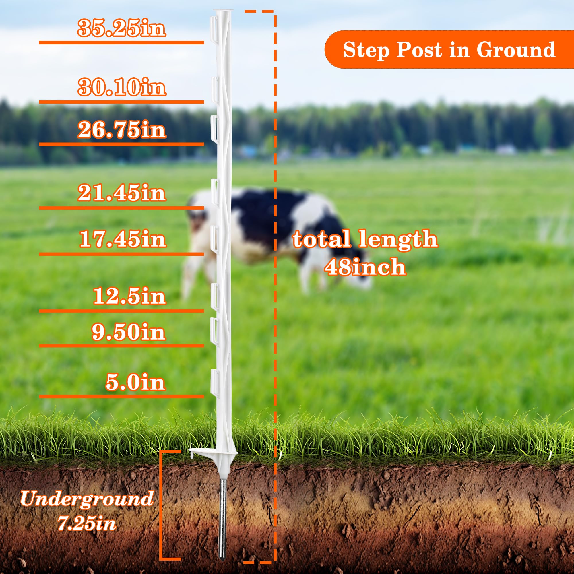 Zoiut galvanized spike end detail for easy ground penetration benefit