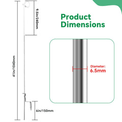 Zoiut posts with wire attached for reliable containment