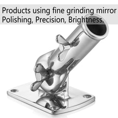 ZOMCHAIN hinge close-up showing 180-degree adjustment and locked angle benefit