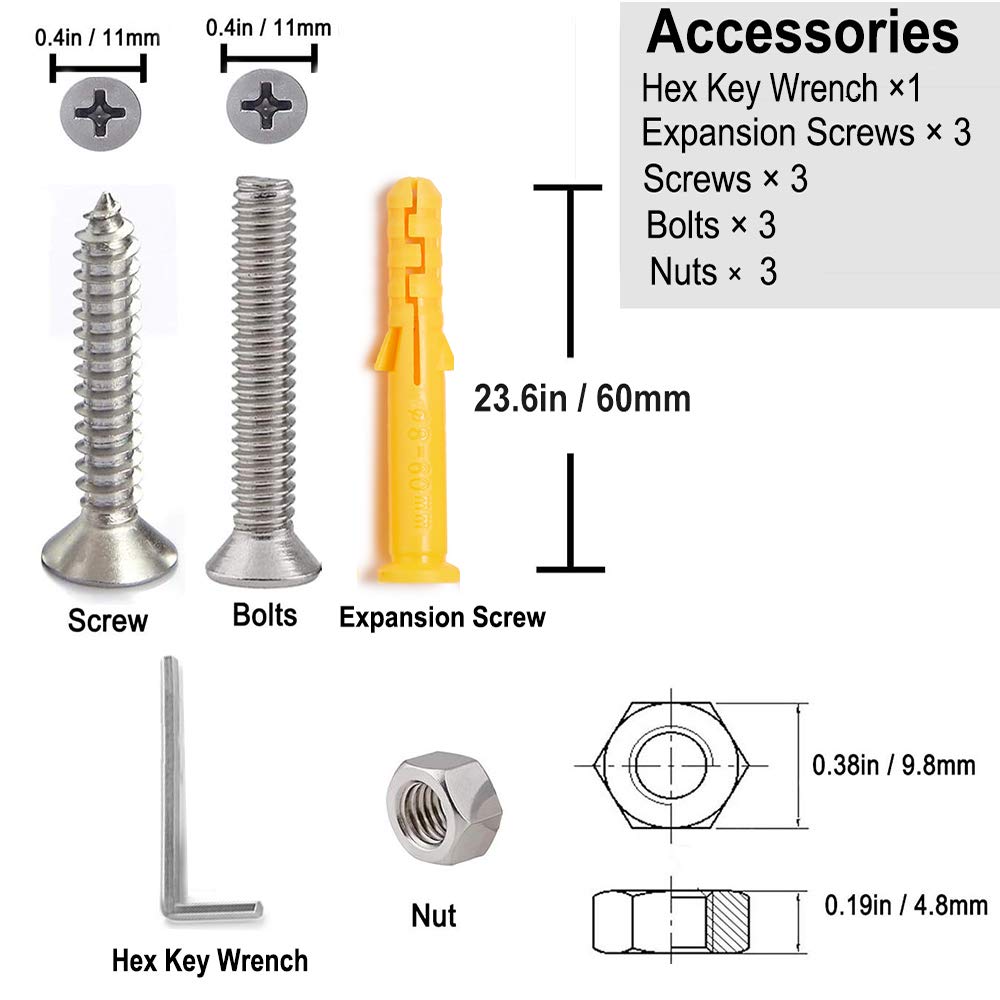 ZOMCHAIN flag pole next to ruler showing compact 24-inch size and space-saving benefit