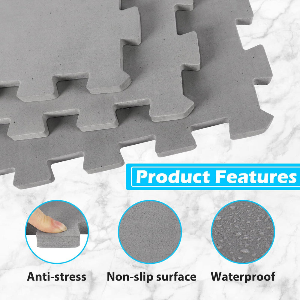 ZOMOFEW foam thickness comparison showing insulation benefit against cold floors