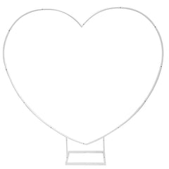 ZOMPAKER heart arch front view showing elegant backdrop and event appeal